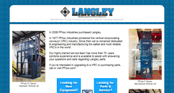 Desktop Screenshot of langleymfg.com