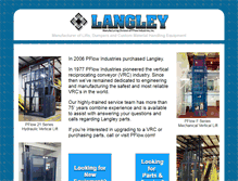Tablet Screenshot of langleymfg.com
